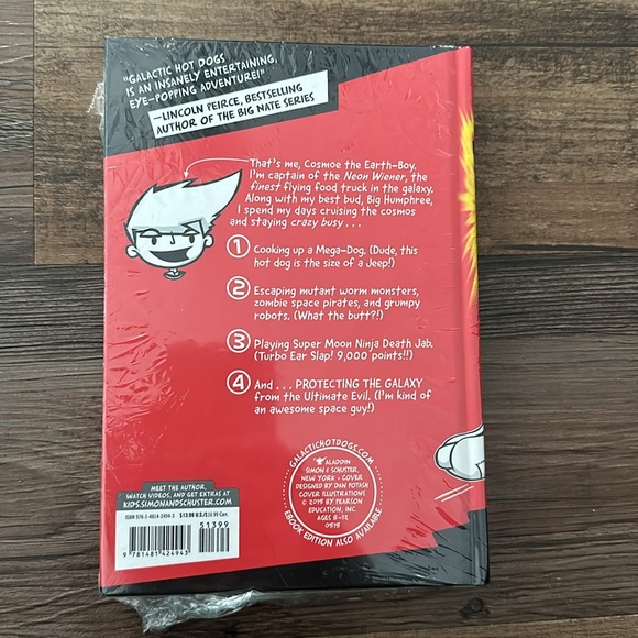 Max Brallier Galactic Hot Dogs 1: Cosmoe's Wiener Getaway (1) Hardcover Book - Picture 3 of 3